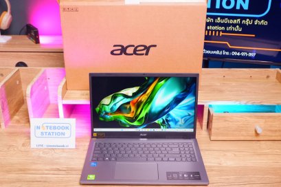 (สินค้ามือหนึ่งแกะกล่อง)Acer Aspire 5 i5-13420H Ram16 SSD512 จอ15.6 FHD IPS รุ่นใหม่ สเปคดี ดีไซน์สวย สเปคทำงาน ขายเพียง 16,800.- ครบกล่องพร้อมประกันศูนย์(MS OFFICEแท้)