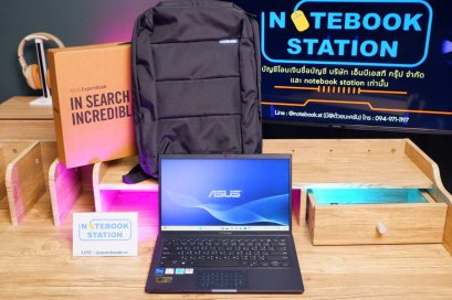Asus ExpertBook B1 i7-1165G7 Ram16 SSD512 จอ14 FHD สเปคสูง เครื่องสวยบางเบาพร้อมใช้งาน ขายเพียง 11,500 .-