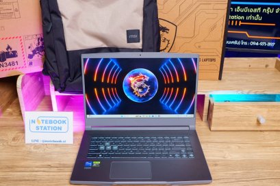 MSI Thin 15 i7-12650H RTX3050(4GB) Ram16 SSD512 จอ15.6 144 Hz IPS สเปคเกมมิ่ง คีย์บอร์ดไฟสีฟ้า ดีไซน์เรียบหรู ประกันศูนย์ยาวถึงปี 2027 เครื่องพร้อมใช้งาน ขายเพียง 19,800.- อุปกรณ์ครบกล่องพร้อมประกันศูนย์