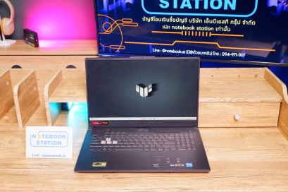 Asus TUF Gaming F17 i5-12500H RTX-3050(4GB) Ram16 SSD512 จอ17.3 144Hz จอใหญ่ภาพสวย สเปคแรง คีย์บอร์ดRGB เครื่องพร้อมใช้งาน ราคาสุดคุ้มเพียง 19,800.-