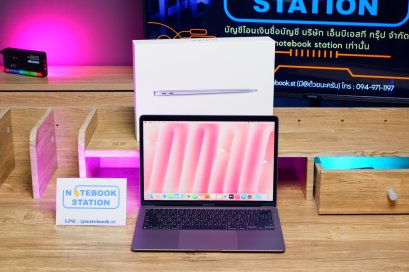 APPLE Macbook Air 13 (2020) M1 Ram8 SSD256 จอ13.3 ความชัดระดับ2k เครื่องสภาพสวย Cycle count 100 ครั้ง ราคาเพียง 15,500.-