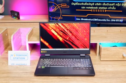 Acer Nitro 5 Ryzen7-7735HS RTX-3050(4GB) RAM16 SSD512 จอ15.6 FHD 165Hz เกมมิ่งสเปคสูง คีย์บอร์ดไฟ4โซนRGB เครื่องสวย พร้อมประกันศูนย์2027 เพียง 22,990.-
