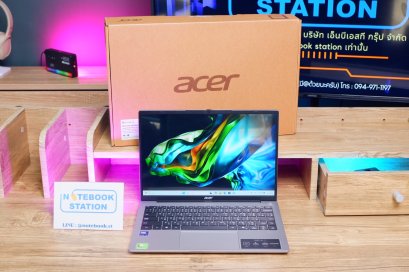 Acer Swift Lite 14 AIรุ่นใหม่ Intel Core Ultra 5 125U Ram16 SSD512 จอ14นิ้ว FullHD+ จอสวยคมชัด สเปคสูงทำงานเก่ง มีAIBoost ดีไซน์เบาบาง อุปกรณ์ครบกล่องพร้อมประกันศูนย์ ราคาเพียง 17,800.- เท่านั้น