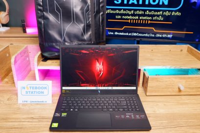 Acer Nitro V15 Ryzen5-6600H RTX-3050(6GB) RAM32 SSD512 15.6นิ้ว FHD 165Hz sRGB100% เกมมิ่งรุ่นใหม่ สเปคสูง มีประกันศูนย์2028 เพียง 21,990 .- เท่านั้น