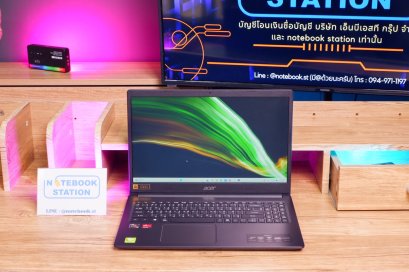 Acer Aspire 3 Ryzen5-3500U Ram8 SSD512 จอ15.6 FHD สเปคดี งานเอกสารใช้งานทั่วไป พร้อมใช้งาน ขายเพียง 7,990.-