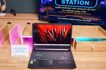 Acer Nitro 5 i5-11400H RTX3050(4GB) Ram16 SSD512 จอ15.6 144Hz สเปคเกมมิ่ง ดีไซน์สุดเท่ คีย์บอร์ดRGB4โซน เครื่องพร้อมใช้งาน ขายเพียง 16,800 .-เท่านั้น