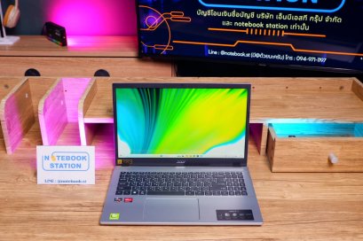 Acer Aspire 3 Ryzen7-5700U Ram16 SSD512 จอ15.6 FHD IPS สเปคสูง ตัวเครื่องสวยบางเบา พร้อมประกันศูนย์ ขายเพียง 10,990.-