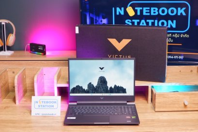 HP Victus Gaming 15 Ryzen5-8645HS RTX2050 Ram16 SSD512 จอ15.6 144Hz สเปคสูง เครื่องสวยมีประกันศูนย์ครบกล่อง ขายราคาเพียง 16,800.-  อุปกรณ์ครบกล่อง