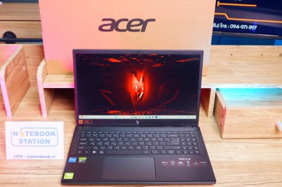 Acer Nitro V15 i5-13420H RTX2050(4GB) Ram16 SSD512 จอ15.6 FHD 144Hz สเปคเกมมิ่ง คีย์บอร์ดไฟสีขาว ดีไซน์สวยเท่ เรียบหรูดูทันสมัย เครื่องมีประกันศูนย์acerเข้าดูแลถึงบ้าน ขายเพียง 18,490.- เท่านั้น