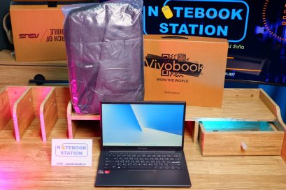 Asus Vivobook 14X Ryzen5-7520U Ram16 SSD512 จอ14 FHD IPS สเปคดีทำงานเก่ง เครื่องเล็กเหมาะกับการพกพาใช้งาน ครบกล่องพร้อมประกันศูนย์เกือบ1ปีเต็ม สุดคุ้มเพียง 11,500.-