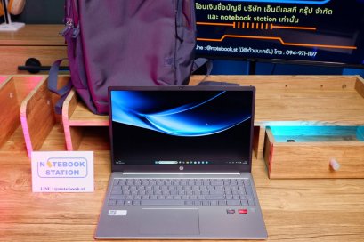 HP 15 Ryzen5-7430U Ram16 SSD512 จอ15.6 FHD IPS สเปคทำงานรุ่นใหม่ ดีไซน์สวย ตัวเครื่องบางเบา มีประกันศูนย์ยาว2027 ขายเพียง 12,500 .-