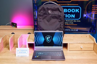 MSI Thin 15 i7-12650H RTX-3050(4GB) Ram16 SSD512 จอ 15.6 FHD IPS 144Hz เกมมิ่งสเปคสูง คีย์บอร์ดไฟสีฟ้า ดีไซน์เรียบหรูทันสมัยพร้อมประกันศูนย์เกือบสิ้นปี2026 ขายเพียง 19,490.-เท่านั้น