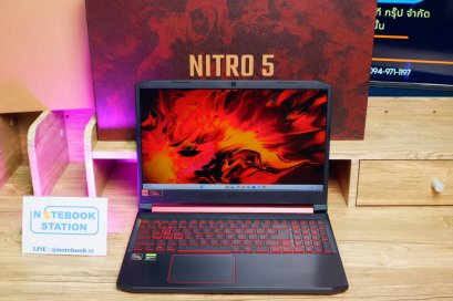 Acer Nitro5 Ryzen7-3750H GTX1650(4GB) RAM16 SSD512 จอ15.6 120Hz IPS สเปคเกมมิ่ง มีไฟใต้คีย์บอร์ดสีแดง เครื่องพร้อมใช้งาน ราคาประหยัดเพียง 7,990.-