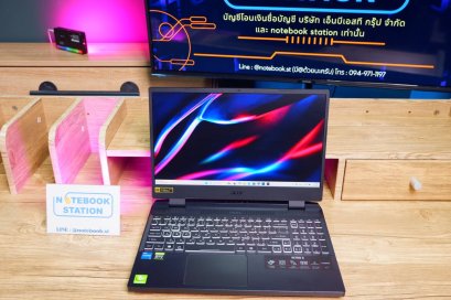 Acer Nitro 5 i5-12500H RTX3050(4GB) RAM16 SSD512 จอ15.6 165Hz FHD สเปคสูง คีย์บอร์ดRGB เครื่องพร้อมใช้งาน ขายเพียง 18,990.- มีประกันศูนย์
