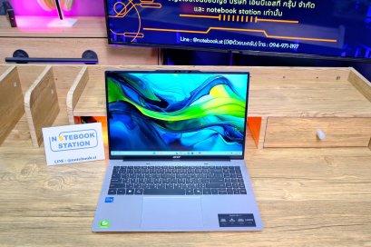 Acer Aspire Lite 16 รุ่นใหม่ i5-1334U Ram16 SSD512 จอ 16 นิ้ว FHD+ IPS จอใหญ่ภาพสวย ทำงานเก่ง ดีไซน์เรียบหรูดูทันสมัย มีประกันศูนย์ยาวถึงปี 2027 ขายเพียง 13,590.-