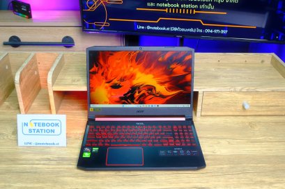 Acer Nitro5 Ryzen7-3750H GTX1650(4GB) RAM16 SSD512 จอ15.6 60Hz สเปคเกมมิ่ง มีไฟใต้คีย์บอร์ดสีแดง เครื่องพร้อมใช้งาน ราคาประหยัดเพียง 10,900.-