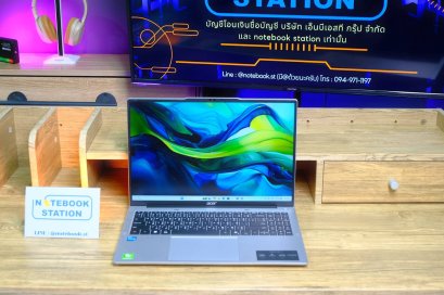 Acer Aspire Lite 16 i3-1305U Ram8 SSD512 จอ15.6 FHD+ สเปคทำงานรุ่นใหม่ จอใหญ่ภาพสวย มีแป้นตัวเลขแยก ขายเพียง 10,990.-เครื่องพร้อมใช้งาน พร้อมประกันศูนย์