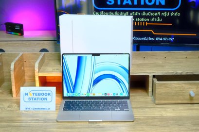 Macbook Air M3 (2024) Ram8 SSD256 จอ13.6 ระดับ2k Cycle count เพียง 14 ครั้ง เครื่องสวยมากเครื่องพร้อมใช้งาน ราคา 25,990.-