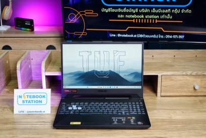 Asus TUF Gaming A15 Ryzen7-7435HS Ram16 RTX3050(4GB) SSD512 จอ15.6 FHD IPS 144Hz สเปคเกมมิ่ง คีย์บอร์ดไฟRGB อุปกรณ์ครบกล่องพร้อมประกันศูนย์ ขายเพียง 20,990.-