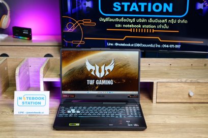 Asus TUF Gaming A15 Ryzen7-5800H RTX3060(6GB) Ram16 SSD512GB จอ 15.6 FHD IPS 144Hz สเปคสูง คีย์บอร์ดไฟRGB ดีไซน์สวยเท่ดูทันสมัย เครื่องพร้อมใช้งานขายเพียง 18,990.-