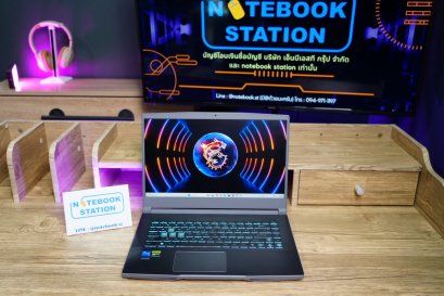 MSI Thin 15 i5-12450H RTX3050(4GB) Ram16 SSD512 จอ 15.6 FHD IPS 144Hz ดีไซน์เรียบหรู คีย์บอร์ดไฟสีฟ้า เครื่องพร้อมใช้งาน เพียง 17,900.- มีประกันศูนย์