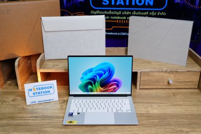 Asus Zenbook S14 OLED รุ่นใหม่ Core Ultra7-258V Ram32 1TB M.2 จอ14นิ้ว 3K OLED 120Hz สเปคสูงทำงานเก่ง จอภาพสวยคมชัด เครื่องสวยดีไซน์บางน้ำหนักเบา ครบกล่องพร้อมประกันศูนย์2028 ขายเพียง 43,900.-