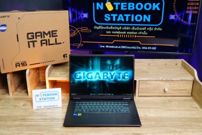 GIGABYTE GAMING A16 i5-13420H RTX-4050(6GB) Ram32 1TB M.2 16.0 FHD+ 165Hz สเปคสูงจัดเต็ม เครื่องสวยอุปกรณ์ครบกล่อง มีประกันศูนย์2027 ขายเพียง 23590.-