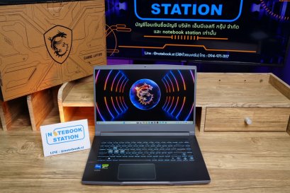 MSI Thin 15 i5-12450H RTX4050(6GB) Ram16 SSD512 จอ15.6 144Hz สเปคสูง ไฟคีย์บอร์ดสีฟ้า เครื่องสวย อุปกรณ์แท้ครบกล่อง พร้อมใช้งาน ขายเพียง 21,990.-