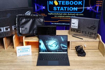 Asus ROG Flow Z13 i9-12900H RTX3050Ti(4GB) RAM 16GB SSD 1TB จอ 13.4” Full HD+ WQXGA 120Hz + ROG XG Mobile RTX 3080 16GB เกมมิ่งโน้ตบุ๊กสเปกสูง ทัชสกรีนถอดจอได้ มาพร้อมปากกา รองรับการต่อการ์ดจอเพิ่มผ่าน XG Mobile อุปกรณ์ครบกล่อง ราคาเพียง 39,990.-