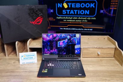 Asus ROG Strix G15 Ryzen7-4800H Ram16 RTX-3050Ti(4GB) 512GB M.2 จอ15.6 FHD IPS 144Hz สเปคเกมมิ่ง ดีไซน์สุดเท่ ไฟRGBแบบจัดเต็ม ครบกล่อง เครื่องสวยพร้อมใช้งาน เพียง 20,900.-