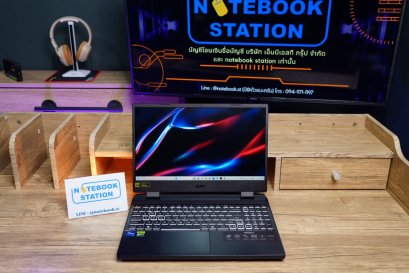 Acer Nitro5 i7-12650H RTX-4050(6GB) RAM16 SSD512 จอ15.6 FHD IPS 144Hz เกมมิ่งสเปคสูง ดีไซน์สุดเท่ คีย์บอร์ดไฟจัดเต็มแบบRGB4โซน เครื่องพร้อมใช้งาน ขายเพียง 23,990.-