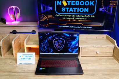 MSI THIN GF63 i5-12450H RTX3050(4GB) Ram16 SSD512 จอ15.6 FHD 144Hz สเปคสูง น้ำหนักเบา เครื่องสวย ขายเพียง 18,800.-พร้อมประกันศูนย์