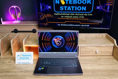 MSI THIN 15 i5-12450H RTX-2050(4GB) Ram16 SSD512 จอ15.6 FHD IPS 144Hz เกมมิ่งสเปคสูง  ดีไซน์สวยน้ำหนักเบา มีประกันศูนย์2026 เพียง 14,990.- เครื่องพร้อมใช้งาน
