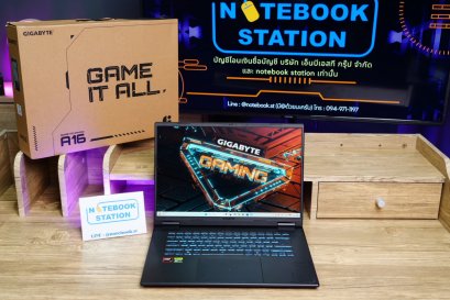 Gigabyte GAMING A16 Ryzen7-260(RyzenAI) RTX5060(8GB) Ram16 SSD512GB จอ16.0 WUXGA 165Hz สเปคสูงจัดเต็ม เครื่องสวยมีประกันศูนย์2027 ขายเพียง 31,990.-