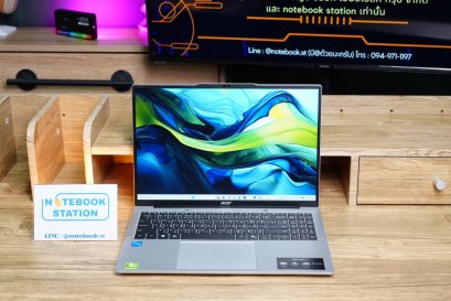 Acer Aspire Lite 16 i3-1305U Ram8 SSD512 จอ16 FHD+ สเปคทำงานรุ่นใหม่ จอใหญ่ภาพสวย มีแป้นตัวเลขแยก พร้อมประกันศูนย์ยาว2027 ขายเพียง 10,990.-เท่านั้น