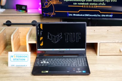 Asus TUF Gaming F15 i5-11400H RTX3050(4GB) Ram16 SSD512 จอ15.6 FHD 144Hz สเปคเกมมิ่ง คีย์บอร์ดไฟRGB เครื่องสวยดีไซน์สุดเท่ ขายเพียง 15,990.-
