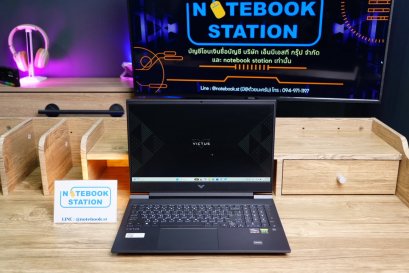 HP Victus Gaming 16 Ryzen5-6600H Ram16 RTX-3050Ti(4GB) 512GB SSD M.2 จอ16.1 FHD 144Hz เกมมิ่งสเปคสูง ดีไซน์สวยเรียบหรู เครื่องพร้อมใช้งาน ขายเพียง 19,490.-