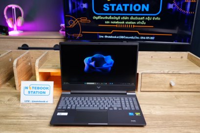 HP Victus Gaming 15 i5-13420H Ram16 RTX-2050(4GB) 512GB SSD M.2 จอ15.6 FHD 144Hz สเปคสูงมีการ์ดจอแยก คียบอร์ดไฟสีขาว ดีไซน์สวยเรียบหรู มีประกันศูนย์2027 ราคาเพียง 16,990.-
