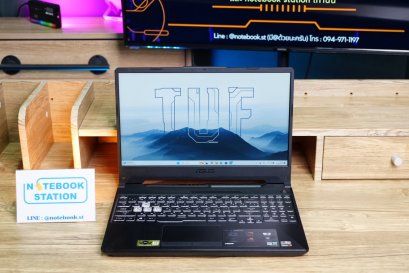 Asus TUF Gaming A15 Ryzen7-4800H Ram8 RTX-3050(4GB) 512GB M.2 จอ15.6 FHD 144Hz สเปคเกมมิ่ง ดีไซน์สุดเท่ คีย์บอร์ดไฟRGBสวยๆ เครื่องพร้อมใช้งาน ขายเพียง 14,500.-