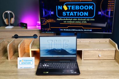 Asus TUF Gaming A15 Ryzen7-4800H Ram8 RTX-3050(4GB) 512GB M.2 จอ15.6 FHD 144Hz สเปคเกมมิ่ง ดีไซน์สุดเท่ คีย์บอร์ดไฟRGBสวยๆ เครื่องพร้อมใช้งาน ขายเพียง 14,500.-