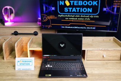 Asus TUF Gaming A15 Ryzen7-6800H Ram16 RTX-3060(6GB) SSD512 จอ15.6 FHD IPS 144Hz สเปคเกมมิ่ง ดีไซน์สวยเท่ คีย์บอร์ดมีไฟRGB เครื่องพร้อมใช้งาน ขายเพียง 21,990.-