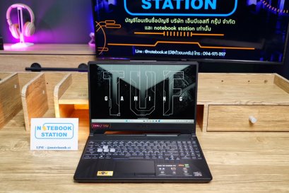 Asus TUF Gaming A15 Ryzen7-7435HS RAM16 RTX-3050(4GB) SSD512 จอ15.6 FHD IPS 144Hz สเปคเกมมิ่งรุ่นใหม่ คีย์บอร์ดไฟRGB เครื่องสวย มีประกันศูนย์ยาว2027 ขายเพียง 19,990.-
