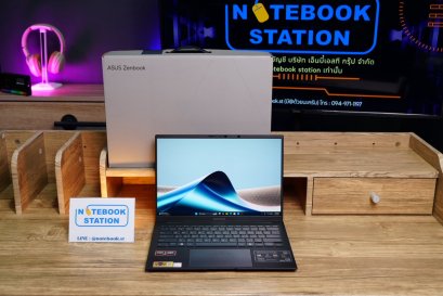 Asus ZenBook 14 OLED Ryzen7-8840HS Ram16 SSD1TB จอ14 2.8K OLED 120Hz สเปคสูง ภาพสวยคมชัดมาก ดีไซน์ทันสมัย เบาบางเพียง1.2Kg ราคา 28,999.- ครบกล่องประกันศูนย์2027