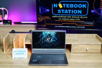 MSI THIN 15 i5-12450H RTX-2050(4GB) Ram8 SSD512 จอ15.6 FHD IPS 144Hz เกมมิ่งสเปคใหม่ ดีไซน์สวยน้ำหนักเบา มีประกันศูนย์2027 เพียง 15,990.- เครื่องพร้อมใช้งาน