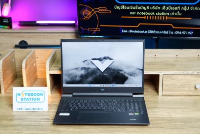 HP Victus Gaming 16 Ryzen5-5600H RTX3050(4GB) Ram16 SSD512 จอ16.1 FHD 144Hz สเปคสูง ดีไซน์เรียบหรู ขายเพียง 14,990.-