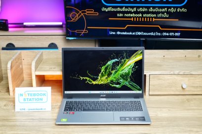Acer Aspire 3 Ryzen3-7320U Ram8 SSD256GB จอ15.6 FHD IPS สเปคทำงานรุ่นใหม่ ทำงานเก่ง ดีไซน์บางเบา เครื่องพร้อมใช้งาน ขายเพียง 8,990.-