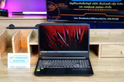 Acer Nitro 5 Ryzen7-5800H RTX-3060(6GB) Ram16 SSD512 จอ15.6 FHD 144Hz เกมมิ่งสเปคสูง คีย์บอร์ดไฟRGB4โซน เครื่องพร้อมใช้งาน ราคาสุดคุ้มเพียง 19,990.-