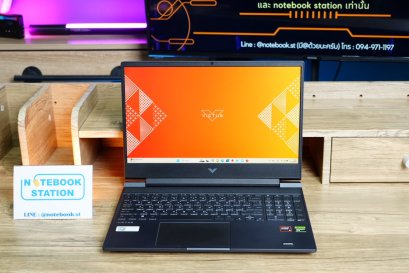 HP Victus 15 Ryzen5-8645HS Ram16 RTX-2050(4GB) 512GB SSD M.2 จอ15.6 FHD 144Hz สเปคเกมมิ่ง คียบอร์ดไฟสีขาว ดีไซน์สวยเรียบหรูดูแพง เครื่องมีประกันศูนย์ ขายเพียง 17,990.-เท่านั้น