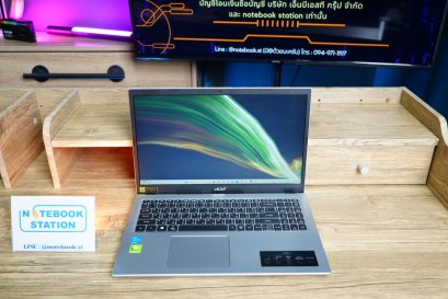 Acer Aspire 3 Intel-N6000 RAM4 256GB M.2 จอ15.6 FHD สเปคทำงานทั่วไป จอใหญ่มีแป้นตัวเลขแยก เครื่องพร้อมใช้งาน ขายถูกเพียง 6,890.-เท่านั้น