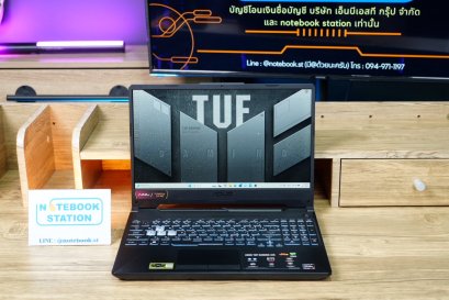 Asus TUF Gaming A15 Ryzen7-7435HS Ram16 RTX-2050(4GB) 512GB M.2 จอ 15.6 FHD IPS 144Hz เกมมิ่งสเปคสูง คีย์บอร์ดไฟRGB ดีไซน์สวยเท่ ประกันศูนย์ถึงปลายปี2026 ขายเพียง 17,990.-